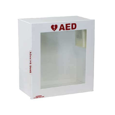 heartsine white steel aed cabinet with alarm|HeartSine Wall Cabinet With Alarm .